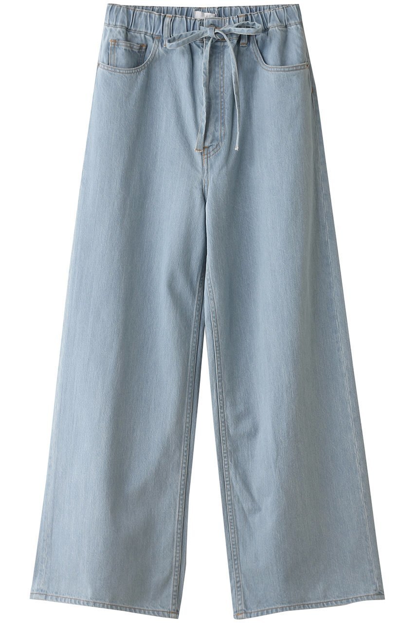 【ジェイドット/j.】のソフトデニムドローコードパンツ インテリア・キッズ・メンズ・レディースファッション・服の通販 founy(ファニー) 　ファッション　Fashion　レディースファッション　Fashion for Women　パンツ　Pants & Trousers　ジーンズ　Jeans, Denim Pants　フェミニン　Feminine, Girly　リラックス　Relax, Relaxed Fit　ワイド　Wide, Wide Fit　ブルー|ID: prp329100004048788 ipo3291000000035755363