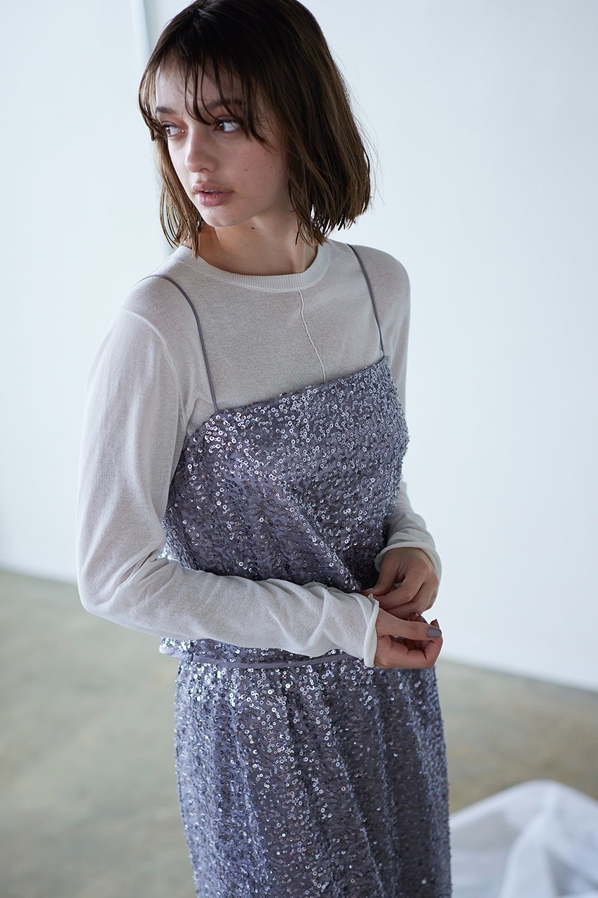 【マリリンムーン/MARILYN MOON】の【SOI-MeME】スパングルビーズキャミソール 人気、トレンドファッション・服の通販 founy(ファニー) 　ファッション　Fashion　レディースファッション　Fashion for Women　トップス・カットソー　Cut & Sew Tops　キャミソール&ノースリーブ　Camisoles & Sleeveless Tops　シャツ・ブラウス・オフィスカジュアル　Elegant Blouses & Button-Ups　ロングTシャツ・Tシャツ　Longline T-Shirts & Tees　カットソー・ベーシックTシャツ　Cut-and-Sewn Tops / Stretch Tees & Basics　アクセサリー　Fashion Accessories　キャミソール　Camisole, Spaghetti Strap Top　タンク　Tank Top, Sleeveless Top　ラグジュアリー　Luxury, Elegant　ラップ　Wrap, Wrap Design　other-6|ID: prp329100004049532 ipo3291000000035640729