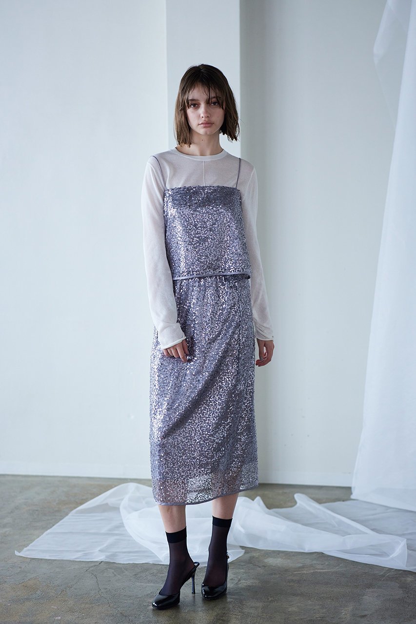 【マリリンムーン/MARILYN MOON】の【SOI-MeME】スパングルビーズキャミソール 人気、トレンドファッション・服の通販 founy(ファニー) 　ファッション　Fashion　レディースファッション　Fashion for Women　トップス・カットソー　Cut & Sew Tops　キャミソール&ノースリーブ　Camisoles & Sleeveless Tops　シャツ・ブラウス・オフィスカジュアル　Elegant Blouses & Button-Ups　ロングTシャツ・Tシャツ　Longline T-Shirts & Tees　カットソー・ベーシックTシャツ　Cut-and-Sewn Tops / Stretch Tees & Basics　アクセサリー　Fashion Accessories　キャミソール　Camisole, Spaghetti Strap Top　タンク　Tank Top, Sleeveless Top　ラグジュアリー　Luxury, Elegant　ラップ　Wrap, Wrap Design　other-8|ID: prp329100004049532 ipo3291000000035640731