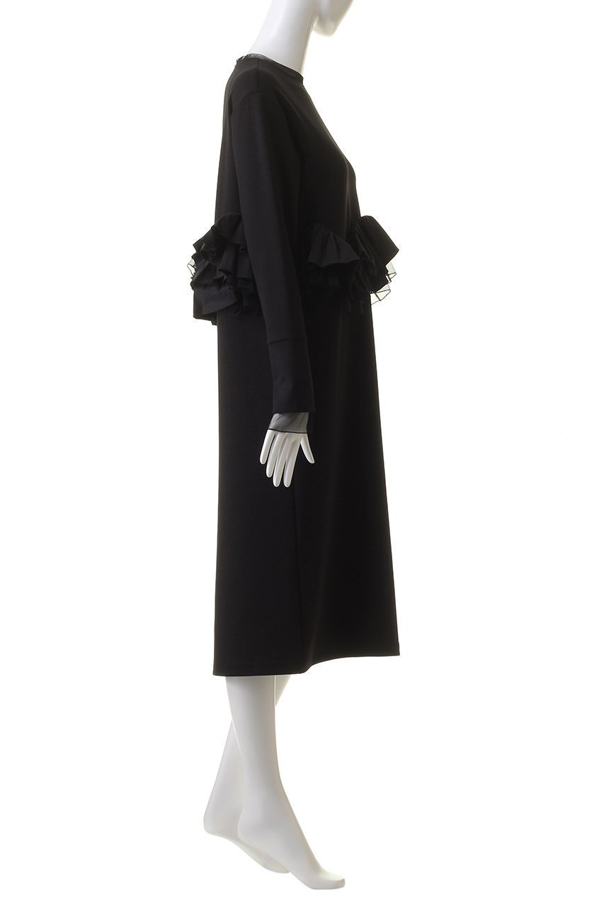 【マリリンムーン/MARILYN MOON】の【SOI-MeME】タフタスパイラルラッフルカットソードレス 人気、トレンドファッション・服の通販 founy(ファニー) 　ファッション　Fashion　レディースファッション　WOMEN　ワンピース　Dress　ドレス　Party Dresses　チュニック　Tunic　エレガント 上品　Elegant　カットソー　Cut And Sew　シアー　Sheer　チュニック　Tunic　ドレス　Dress　パーティ　Party　ラッフル　Raffle　ロング　Long　other-3|ID: prp329100004049534 ipo3291000000031428287