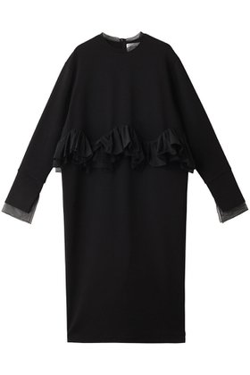 【マリリンムーン/MARILYN MOON】の【SOI-MeME】タフタスパイラルラッフルカットソードレス 人気、トレンドファッション・服の通販 founy(ファニー) ファッション Fashion レディースファッション Fashion for Women ワンピース Dresses フォーマル・パーティードレス・結婚式用ドレス Elegant & Casual Dresses チュニック Tunic Tops & Dresses エレガント 上品 Elegant カットソー Cut and Sewn Top シアー Sheer, See-Through チュニック Tunic, Long Top ドレス Dress, One-Piece パーティ Party, Party Style ラッフル Ruffle, Frill ロング Long, Long-Length |ID:prp329100004049534