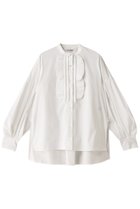 【マリリンムーン/MARILYN MOON】の【SOI-MeME】ドラマティックフリルブラウス 人気、トレンドファッション・服の通販 founy(ファニー) ファッション Fashion レディースファッション Fashion for Women トップス・カットソー Cut & Sew Tops シャツ・ブラウス・オフィスカジュアル Elegant Blouses & Button-Ups カフス Cuff Design シアー Sheer, See-Through スリーブ Sleeve, Long Sleeve / Short Sleeve チュール Tulip, Tulip Motif フリル Frill, Ruffle ボックス Boxy, Box Shape モダン Modern, Contemporary ロング Long, Long-Length エレガント 上品 Elegant thumbnail ホワイト|ID: prp329100004049536 ipo3291000000032885333
