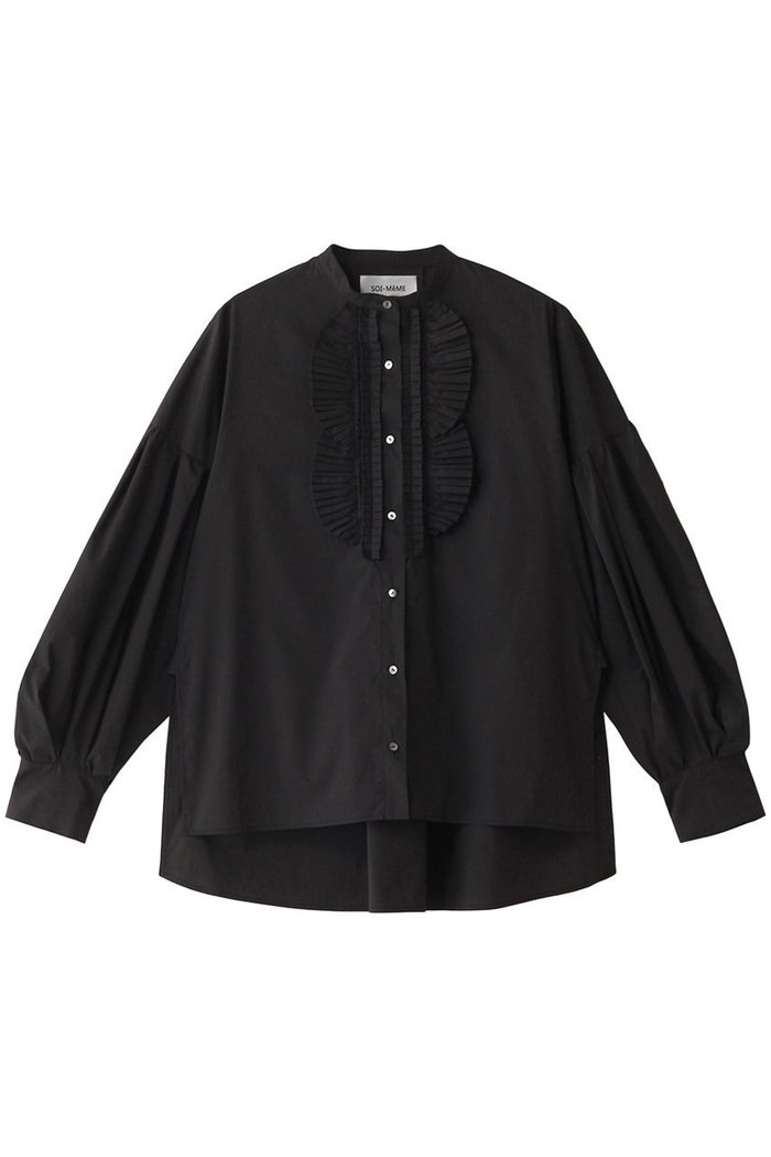 【マリリンムーン/MARILYN MOON】の【SOI-MeME】ドラマティックフリルブラウス インテリア・キッズ・メンズ・レディースファッション・服の通販 founy(ファニー) https://founy.com/ ファッション Fashion レディースファッション Fashion for Women トップス・カットソー Cut & Sew Tops シャツ・ブラウス・オフィスカジュアル Elegant Blouses & Button-Ups カフス Cuff Design シアー Sheer, See-Through スリーブ Sleeve, Long Sleeve / Short Sleeve チュール Tulip, Tulip Motif フリル Frill, Ruffle ボックス Boxy, Box Shape モダン Modern, Contemporary ロング Long, Long-Length エレガント 上品 Elegant |ID: prp329100004049536 ipo3291000000036220917