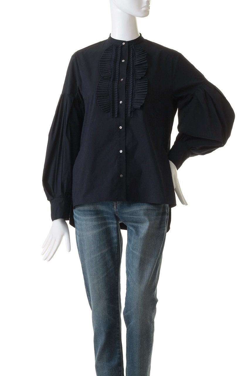 【マリリンムーン/MARILYN MOON】の【SOI-MeME】ドラマティックフリルブラウス 人気、トレンドファッション・服の通販 founy(ファニー) 　ファッション　Fashion　レディースファッション　Fashion for Women　トップス・カットソー　Cut & Sew Tops　シャツ・ブラウス・オフィスカジュアル　Elegant Blouses & Button-Ups　カフス　Cuff Design　シアー　Sheer, See-Through　スリーブ　Sleeve, Long Sleeve / Short Sleeve　チュール　Tulip, Tulip Motif　フリル　Frill, Ruffle　ボックス　Boxy, Box Shape　モダン　Modern, Contemporary　ロング　Long, Long-Length　エレガント 上品　Elegant　other-2|ID: prp329100004049536 ipo3291000000036739818