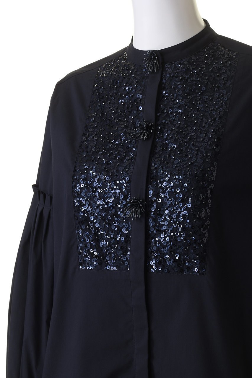 【マリリンムーン/MARILYN MOON】の【SOI-MeME】フリンジビーズモチーフスパングルボリュームスリーブブラウス 人気、トレンドファッション・服の通販 founy(ファニー) 　ファッション　Fashion　レディースファッション　Fashion for Women　トップス・カットソー　Cut & Sew Tops　シャツ・ブラウス・オフィスカジュアル　Elegant Blouses & Button-Ups　ボリューム袖・フリルスリーブブラウス　Voluminous & Ruffle Sleeves / Puffy Sleeve Tops　スリーブ　Sleeve, Long Sleeve / Short Sleeve　ボトム　Bottoms, Lower Wear　ラグジュアリー　Luxury, Elegant　ロング　Long, Long-Length　other-5|ID: prp329100004049538 ipo3291000000035823320