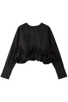 【マリリンムーン/MARILYN MOON】の2wayスパイラルタフタブラウス 人気、トレンドファッション・服の通販 founy(ファニー) ファッション Fashion レディースファッション Fashion for Women トップス・カットソー Cut & Sew Tops シャツ・ブラウス・オフィスカジュアル Elegant Blouses & Button-Ups ショート Short, Short Length シンプル Simple, Minimal スリーブ Sleeve, Long Sleeve / Short Sleeve タフタ Taffeta, Structured Fabric フリル Frill, Ruffle ロング Long, Long-Length エレガント 上品 Elegant thumbnail ブラック|ID: prp329100004049539 ipo3291000000032899832