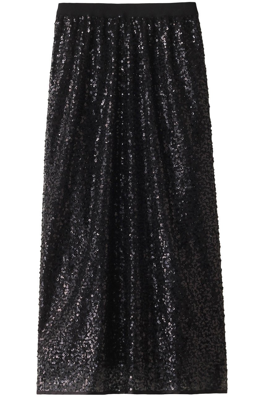 【マリリンムーン/MARILYN MOON】の【SOI-MeME】スパングルビーズスカート インテリア・キッズ・メンズ・レディースファッション・服の通販 founy(ファニー) 　ファッション　Fashion　レディースファッション　Fashion for Women　スカート　Skirts　ショート　Short, Short Length　スウェット / スエット　Sweatshirt, Sweatwear　スニーカー　Sneakers, Trainers　ダウン　Down, Puffer　フォルム　Silhouette, Form　リュクス　Luxury, Elegant, High-End, Chic　リラックス　Relax, Relaxed Fit　ロング　Long, Long-Length　ブラック|ID: prp329100004049543 ipo3291000000036831719