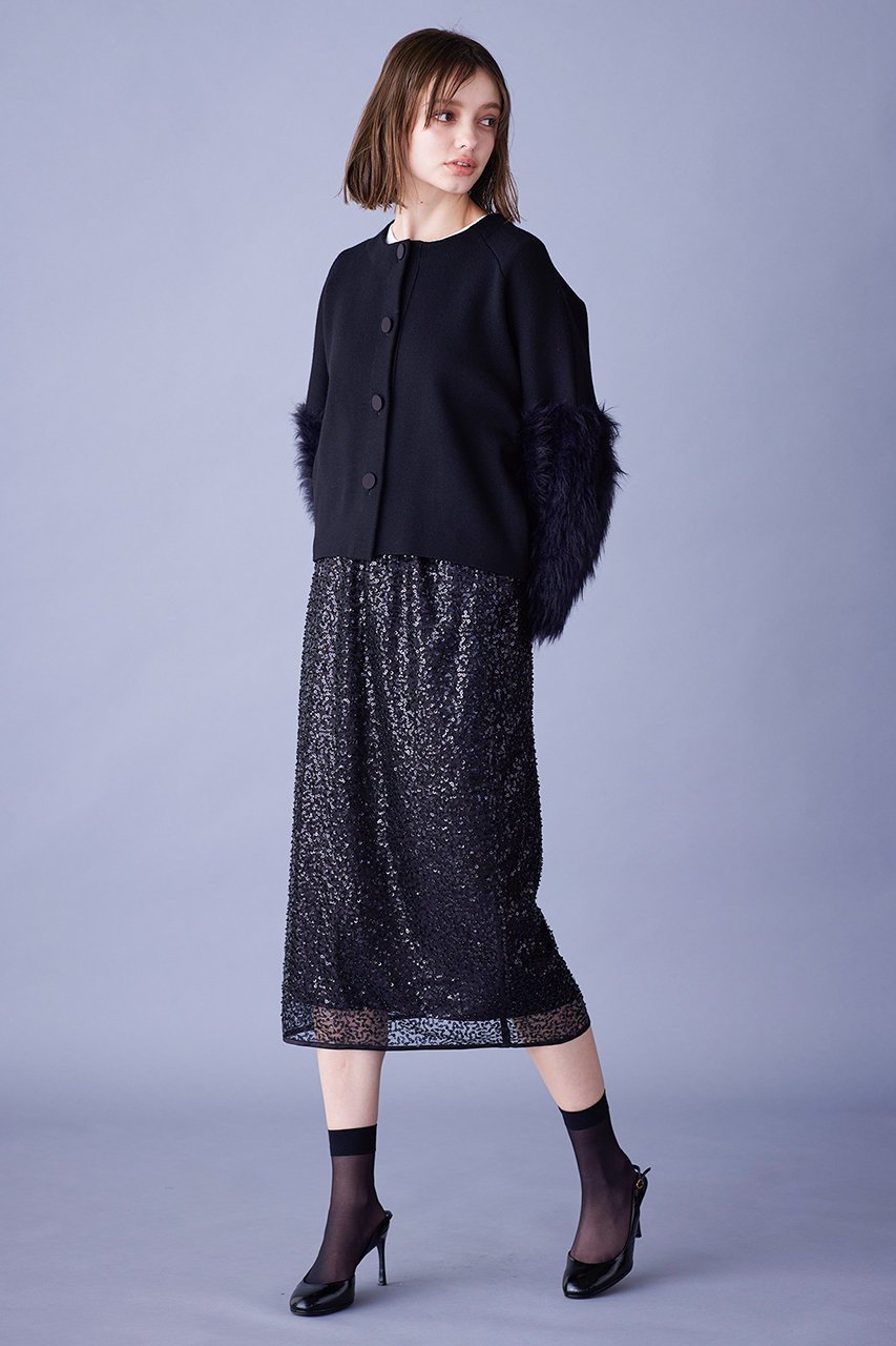 【マリリンムーン/MARILYN MOON】の【SOI-MeME】スパングルビーズスカート 人気、トレンドファッション・服の通販 founy(ファニー) 　ファッション　Fashion　レディースファッション　Fashion for Women　スカート　Skirts　ショート　Short, Short Length　スウェット / スエット　Sweatshirt, Sweatwear　スニーカー　Sneakers, Trainers　ダウン　Down, Puffer　フォルム　Silhouette, Form　リュクス　Luxury, Elegant, High-End, Chic　リラックス　Relax, Relaxed Fit　ロング　Long, Long-Length　other-6|ID: prp329100004049543 ipo3291000000036831724