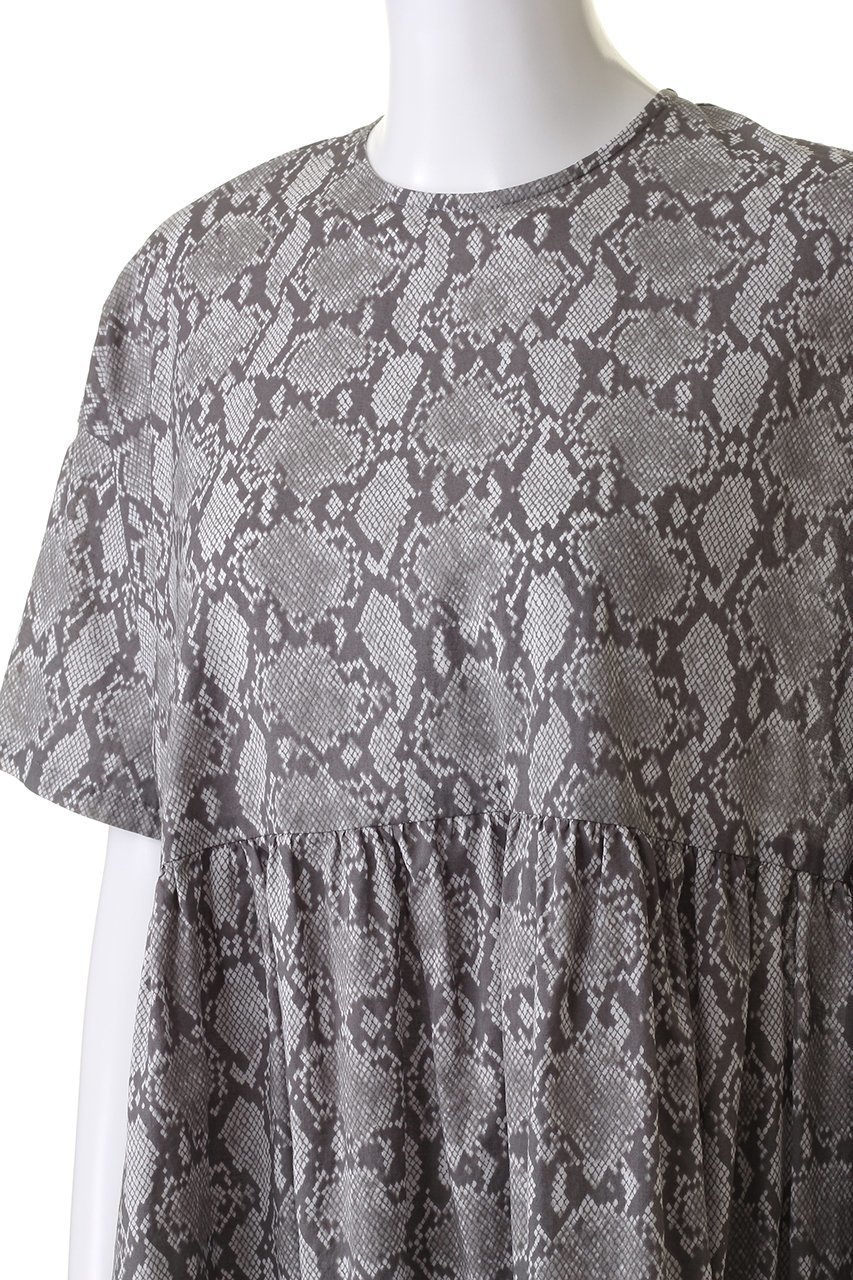【ミズイロ インド/mizuiro ind】のprint gather OP ワンピース 人気、トレンドファッション・服の通販 founy(ファニー) 　ファッション　Fashion　レディースファッション　Fashion for Women　ワンピース　Dresses　チュニック　Tunic Tops & Dresses　エアリー　Airy Texture　ギャザー　Gathered, Ruffled　シアー　Sheer, See-Through　スニーカー　Sneakers, Trainers　チュニック　Tunic, Long Top　パイソン　Python, Snakeskin Pattern　ロング　Long, Long-Length　半袖　Short Sleeve, Half Sleeve　other-5|ID: prp329100004049569 ipo3291000000032896648