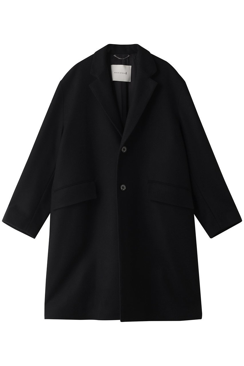 【マッキントッシュ/MACKINTOSH / MEN】の【MEN】HUMBIE スリムフィット ライトメルトン チェスター コート インテリア・キッズ・メンズ・レディースファッション・服の通販 founy(ファウニー) 　ファッション　Fashion　メンズファッション　Fashion for Men　クラシカル　Classical, Vintage-Inspired　ショルダー　Shoulder, Shoulder Strap　スリム　Slim, Slim Fit　チェスター　Chester, Chester Coat　チェスターコート　Chester Coat, Long Coat　トレンド　Trend, Trending Now　ドロップ　Drop Shoulder, Dropped Style　フィット　Fit, Slim Fit　メルトン　Melton, Heavy Wool　リラックス　Relax, Relaxed Fit　ロング　Long, Long-Length　エレガント 上品　Elegant　ブラック|ID: prp329100004050680 ipo3291000000036758324