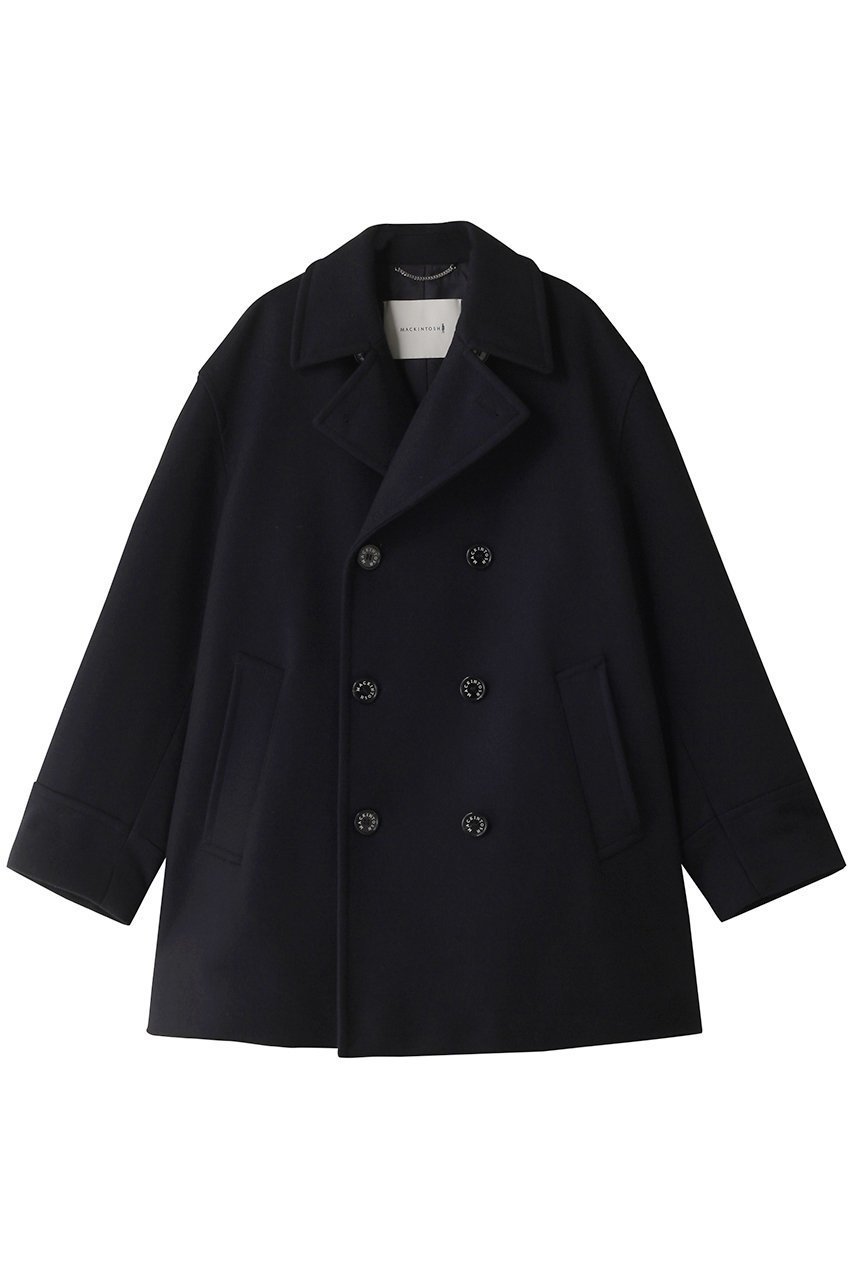 【マッキントッシュ/MACKINTOSH / MEN】の【MEN】HUMBIE スリムフィット ライトメルトン Pコート インテリア・キッズ・メンズ・レディースファッション・服の通販 founy(ファニー) 　ファッション　Fashion　メンズファッション　Fashion for Men　クラシカル　Classical, Vintage-Inspired　ショート　Short, Short Length　シンプル　Simple, Minimal　スリム　Slim, Slim Fit　フィット　Fit, Slim Fit　メルトン　Melton, Heavy Wool　定番　Standard, Basic Item　A/W・秋冬　Autumn/Winter　ネイビー|ID: prp329100004050681 ipo3291000000032947424