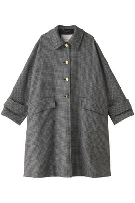 【マッキントッシュ/MACKINTOSH】のHUMBIE ハウンドトゥース ロングコート 人気、トレンドファッション・服の通販 founy(ファニー) ファッション Fashion レディースファッション WOMEN アウター Coat Outerwear コート Coats クラシカル Classical ショルダー Shoulder ドロップ Drop ハウンドトゥース Houndstooth メタル Metal ロング Long エレガント 上品 Elegant |ID:prp329100004050689