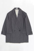 【メゾンスペシャル/MAISON SPECIAL】のStitch Too Big Jacket/ステッチトゥービッグジャケット 人気、トレンドファッション・服の通販 founy(ファニー) ファッション Fashion レディースファッション WOMEN アウター Coat Outerwear ジャケット Jackets インナー Inner ジャケット Jacket ストライプ Stripe ストレッチ Stretch セットアップ Set Up ビッグ Big フロント Front ミニスカート Mini Skirt ワイド Wide おすすめ Recommend エレガント 上品 Elegant thumbnail GRY(グレー)|ID: prp329100004050692 ipo3291000000027192192