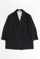 【メゾンスペシャル/MAISON SPECIAL】のStitch Too Big Jacket/ステッチトゥービッグジャケット 人気、トレンドファッション・服の通販 founy(ファニー) ファッション Fashion レディースファッション WOMEN アウター Coat Outerwear ジャケット Jackets インナー Inner ジャケット Jacket ストライプ Stripe ストレッチ Stretch セットアップ Set Up ビッグ Big フロント Front ミニスカート Mini Skirt ワイド Wide おすすめ Recommend エレガント 上品 Elegant thumbnail BLK(ブラック)|ID: prp329100004050692 ipo3291000000027192193