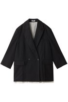 【メゾンスペシャル/MAISON SPECIAL】のStitch Too Big Jacket/ステッチトゥービッグジャケット 人気、トレンドファッション・服の通販 founy(ファニー) ファッション Fashion レディースファッション Fashion for Women アウター Coat / Outerwear Collection レディースジャケット・軽アウター Jackets インナー Innerwear ジャケット Jacket, Outerwear ストライプ Stripe, Striped Pattern ストレッチ Stretch, Stretchy Fabric セットアップ Set-Up, Coordinated Outfit ビッグ Big, Oversized フロント Front, Front Design ミニスカート Mini Skirt, Short Skirt ワイド Wide, Wide Fit おすすめ Recommended / Our Picks エレガント 上品 Elegant thumbnail BLK(ブラック)|ID: prp329100004050692 ipo3291000000032952486
