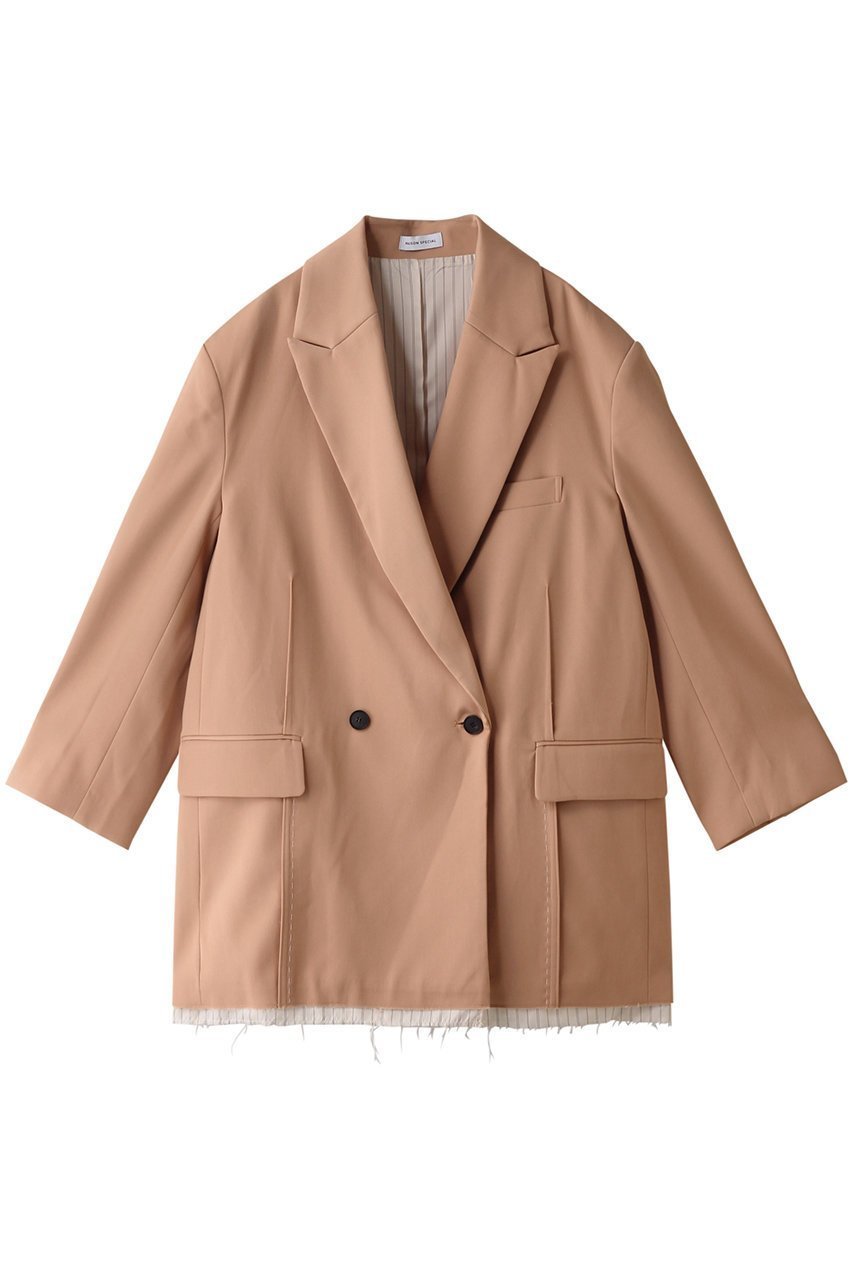 【メゾンスペシャル/MAISON SPECIAL】のStitch Too Big Jacket/ステッチトゥービッグジャケット インテリア・キッズ・メンズ・レディースファッション・服の通販 founy(ファニー) 　ファッション　Fashion　レディースファッション　Fashion for Women　アウター　Coat / Outerwear Collection　レディースジャケット・軽アウター　Jackets　インナー　Innerwear　ジャケット　Jacket, Outerwear　ストライプ　Stripe, Striped Pattern　ストレッチ　Stretch, Stretchy Fabric　セットアップ　Set-Up, Coordinated Outfit　ビッグ　Big, Oversized　フロント　Front, Front Design　ミニスカート　Mini Skirt, Short Skirt　ワイド　Wide, Wide Fit　おすすめ　Recommended / Our Picks　エレガント 上品　Elegant　PNK(ピンク)|ID: prp329100004050692 ipo3291000000032952490