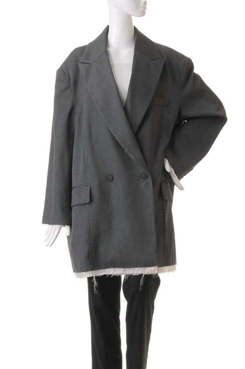 【メゾンスペシャル/MAISON SPECIAL】のStitch Too Big Jacket/ステッチトゥービッグジャケット 人気、トレンドファッション・服の通販 founy(ファニー) 　ファッション　Fashion　レディースファッション　Fashion for Women　アウター　Coat / Outerwear Collection　レディースジャケット・軽アウター　Jackets　インナー　Innerwear　ジャケット　Jacket, Outerwear　ストライプ　Stripe, Striped Pattern　ストレッチ　Stretch, Stretchy Fabric　セットアップ　Set-Up, Coordinated Outfit　ビッグ　Big, Oversized　フロント　Front, Front Design　ミニスカート　Mini Skirt, Short Skirt　ワイド　Wide, Wide Fit　おすすめ　Recommended / Our Picks　エレガント 上品　Elegant　other-2|ID: prp329100004050692 ipo3291000000032952494