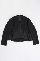 【メゾンスペシャル/MAISON SPECIAL】のSatin Peplum Jacket/サテンペプラムジャケット BLK(ブラック)|ID: prp329100004050693 ipo3291000000027192197