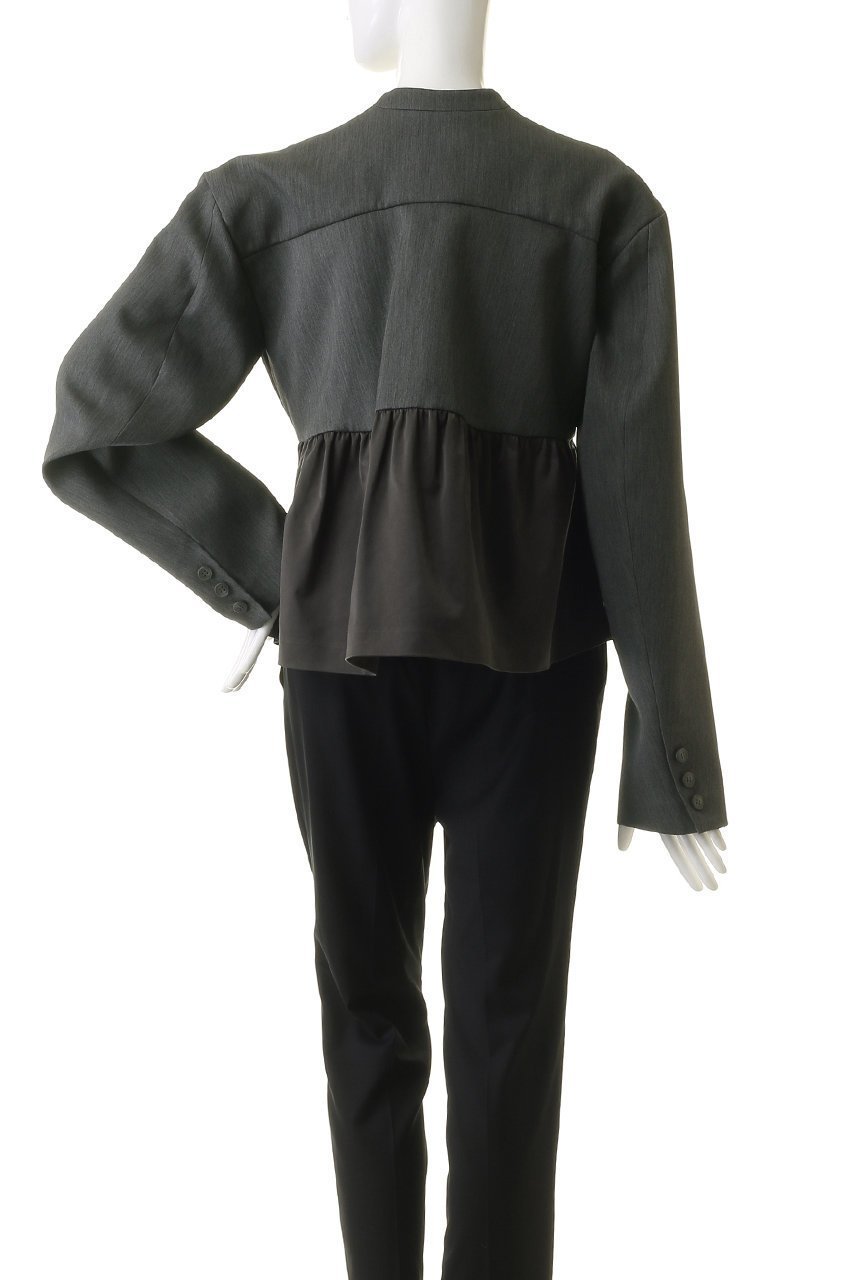 【メゾンスペシャル/MAISON SPECIAL】のSatin Peplum Jacket/サテンペプラムジャケット 人気、トレンドファッション・服の通販 founy(ファニー) 　ファッション　Fashion　レディースファッション　Fashion for Women　アウター　Coat / Outerwear Collection　レディースジャケット・軽アウター　Jackets　おすすめ　Recommended / Our Picks　オケージョン　Occasion Wear　カーディガン　Cardigan, Knitwear　サテン　Satin, Glossy Fabric　ジャケット　Jacket, Outerwear　ダブル　Double, Double-Breasted　ドッキング　Docking, Mixed Material　フレア　Flare, Flared　ボトム　Bottoms, Lower Wear　ワイド　Wide, Wide Fit　other-4|ID: prp329100004050693 ipo3291000000035684805