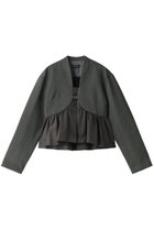 【メゾンスペシャル/MAISON SPECIAL】のSatin Peplum Jacket/サテンペプラムジャケット 人気、トレンドファッション・服の通販 founy(ファニー) ファッション Fashion レディースファッション Fashion for Women アウター Coat / Outerwear Collection レディースジャケット・軽アウター Jackets おすすめ Recommended / Our Picks オケージョン Occasion Wear カーディガン Cardigan, Knitwear サテン Satin, Glossy Fabric ジャケット Jacket, Outerwear ダブル Double, Double-Breasted ドッキング Docking, Mixed Material フレア Flare, Flared ボトム Bottoms, Lower Wear ワイド Wide, Wide Fit thumbnail GRY(グレー)|ID: prp329100004050693 ipo3291000000036604112