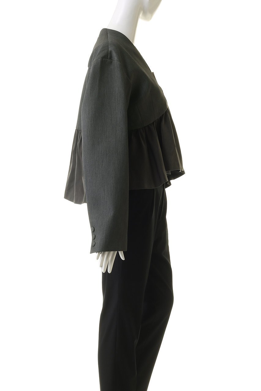 【メゾンスペシャル/MAISON SPECIAL】のSatin Peplum Jacket/サテンペプラムジャケット 人気、トレンドファッション・服の通販 founy(ファニー) 　ファッション　Fashion　レディースファッション　Fashion for Women　アウター　Coat / Outerwear Collection　レディースジャケット・軽アウター　Jackets　おすすめ　Recommended / Our Picks　オケージョン　Occasion Wear　カーディガン　Cardigan, Knitwear　サテン　Satin, Glossy Fabric　ジャケット　Jacket, Outerwear　ダブル　Double, Double-Breasted　ドッキング　Docking, Mixed Material　フレア　Flare, Flared　ボトム　Bottoms, Lower Wear　ワイド　Wide, Wide Fit　other-3|ID: prp329100004050693 ipo3291000000036604119