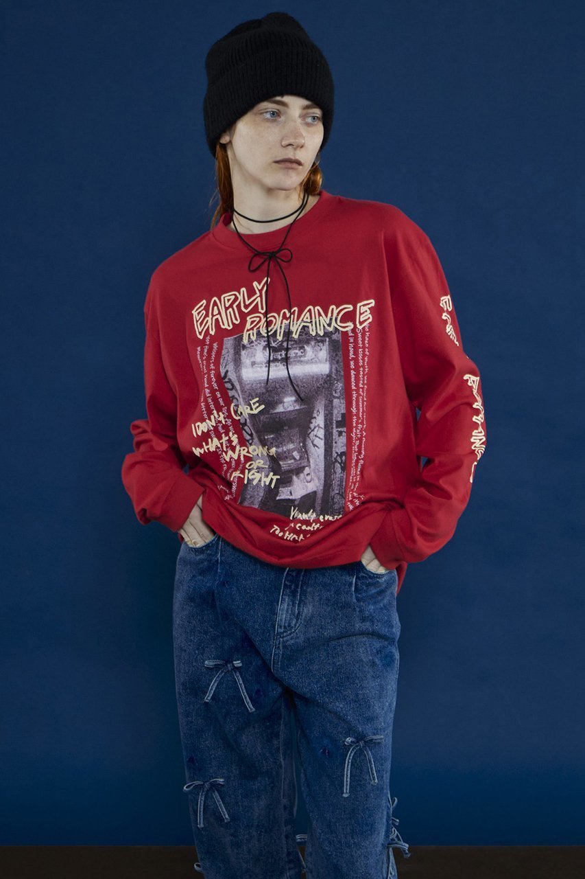 【メゾンスペシャル/MAISON SPECIAL】のEARLYROMANCE Long Sleeve T-shirt/EARLYROMANCEロンTEE 人気、トレンドファッション・服の通販 founy(ファニー) ファッション Fashion レディースファッション Fashion for Women トップス・カットソー Cut & Sew Tops シャツ・ブラウス・オフィスカジュアル Elegant Blouses & Button-Ups ロングTシャツ・Tシャツ Longline T-Shirts & Tees カットソー・ベーシックTシャツ Cut-and-Sewn Tops / Stretch Tees & Basics ウォッシャブル Machine Washable グラフィック Graphic, Graphic Design スリーブ Sleeve, Long Sleeve / Short Sleeve ロング Long, Long-Length other-8|ID: prp329100004050711 ipo3291000000032889624