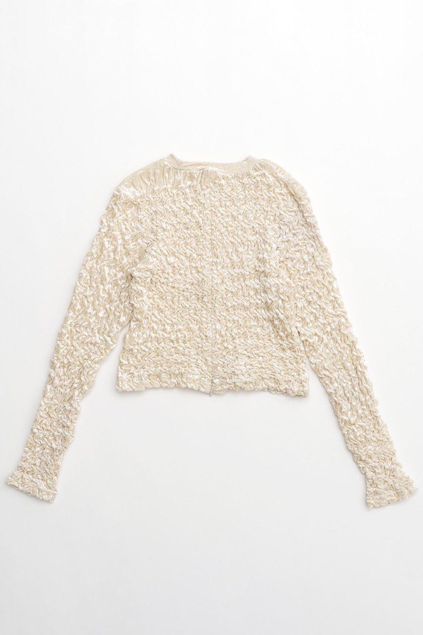 【メゾンスペシャル/MAISON SPECIAL】のShirring Velor Back Zip T-shirt/シャーリングベロアバックジップTシャツ 人気、トレンドファッション・服の通販 founy(ファニー) 　ファッション　Fashion　レディースファッション　Fashion for Women　トップス・カットソー　Cut & Sew Tops　シャツ・ブラウス・オフィスカジュアル　Elegant Blouses & Button-Ups　ロングTシャツ・Tシャツ　Longline T-Shirts & Tees　カットソー・ベーシックTシャツ　Cut-and-Sewn Tops / Stretch Tees & Basics　ベロアトップス　Velour Tops / Velvet-Look Items　インナー　Innerwear　クラッシュ　Distressed, Crashed Style　コンパクト　Compact, Small Size　シャーリング　Shirring, Ruched　スリット　Slit, Slit Detail　スリーブ　Sleeve, Long Sleeve / Short Sleeve　セットアップ　Set-Up, Coordinated Outfit　デニム　Denim, Jeans Material　ベロア　Velour, Soft Velvet　ロング　Long, Long-Length　おすすめ　Recommended / Our Picks　エレガント 上品　Elegant　other-4|ID: prp329100004050713 ipo3291000000032916992