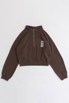 【メゾンスペシャル/MAISON SPECIAL】のDISCUS Collaboration Half Zip Sweatshirt/DISCUSコラボハーフジップスウェット BRN(ブラウン)|ID:prp329100004050714