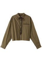 【メゾンスペシャル/MAISON SPECIAL】のRibbon Short Length Cleric Shirt/クレリックリボンショートシャツ OLV(オリーブ)|ID: prp329100004050715 ipo3291000000036400193