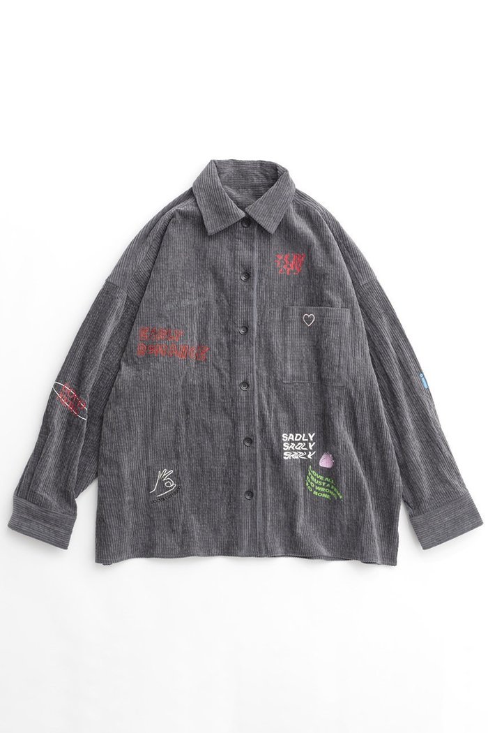 【メゾンスペシャル/MAISON SPECIAL】のCorduroy Early Romance Graphic Shirt/コーデュロイアーリーロマンスグラフィックシャツ インテリア・キッズ・メンズ・レディースファッション・服の通販 founy(ファニー) https://founy.com/ ファッション Fashion レディースファッション WOMEN トップス・カットソー Tops/Tshirt シャツ/ブラウス Shirts/Blouses スリーブ Sleeve ロング Long |ID: prp329100004050716 ipo3291000000027192282