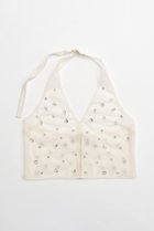 【メゾンスペシャル/MAISON SPECIAL】のHalter Neck Bijou Bustier/ホルターネックビジュービスチェ 人気、トレンドファッション・服の通販 founy(ファニー) ファッション Fashion レディースファッション WOMEN トップス・カットソー Tops/Tshirt キャミソール / ノースリーブ No Sleeves シャツ/ブラウス Shirts/Blouses ビスチェ Bustier おすすめ Recommend アクセサリー Accessories グラフィック Graphic シアー Sheer ノースリーブ No Sleeve ビジュー Bijou ビスチェ Bustier thumbnail IVR(アイボリー)|ID: prp329100004050717 ipo3291000000027192288