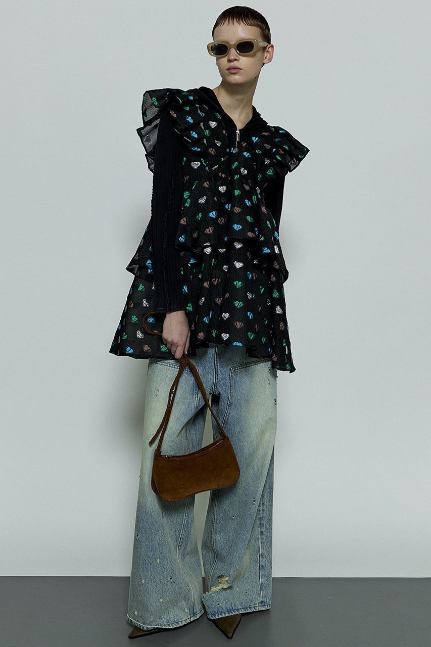 【メゾンスペシャル/MAISON SPECIAL】のHeart Jacquard Tunic/ハートジャガードチュニック 人気、トレンドファッション・服の通販 founy(ファニー) 　ファッション　Fashion　レディースファッション　Fashion for Women　ワンピース　Dresses　チュニック　Tunic Tops & Dresses　ジャカード／ジャガード　Jacquard, Woven Pattern　セットアップ　Set-Up, Coordinated Outfit　ダウン　Down, Puffer　チュニック　Tunic, Long Top　デニム　Denim, Jeans Material　ワイド　Wide, Wide Fit　おすすめ　Recommended / Our Picks　エレガント 上品　Elegant　other-7|ID: prp329100004050718 ipo3291000000032893372