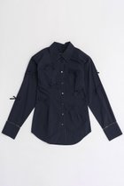 【メゾンスペシャル/MAISON SPECIAL】のMany Ribbon Narrow Shirt/メニーリボンナローシャツ 人気、トレンドファッション・服の通販 founy(ファニー) ファッション Fashion レディースファッション WOMEN トップス・カットソー Tops/Tshirt シャツ/ブラウス Shirts/Blouses カフス Cuffs シアー Sheer ストライプ Stripe スリーブ Sleeve デニム Denim トレンド Trend メランジ Melange リボン Ribbon ロング Long おすすめ Recommend エレガント 上品 Elegant thumbnail NVY(ネイビー)|ID: prp329100004050719 ipo3291000000027192295