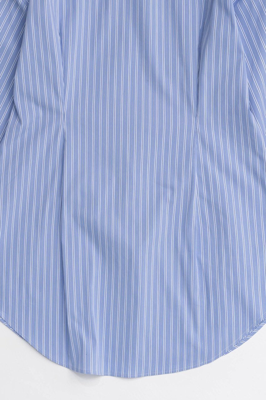 【メゾンスペシャル/MAISON SPECIAL】のMany Ribbon Narrow Shirt/メニーリボンナローシャツ 人気、トレンドファッション・服の通販 founy(ファニー) 　ファッション　Fashion　レディースファッション　Fashion for Women　トップス・カットソー　Cut & Sew Tops　シャツ・ブラウス・オフィスカジュアル　Elegant Blouses & Button-Ups　カフス　Cuff Design　シアー　Sheer, See-Through　ストライプ　Stripe, Striped Pattern　スリーブ　Sleeve, Long Sleeve / Short Sleeve　デニム　Denim, Jeans Material　トレンド　Trend, Trending Now　メランジ　Melange, Mixed Yarn　リボン　Ribbon, Bow　ロング　Long, Long-Length　おすすめ　Recommended / Our Picks　エレガント 上品　Elegant　other-5|ID: prp329100004050719 ipo3291000000036841908