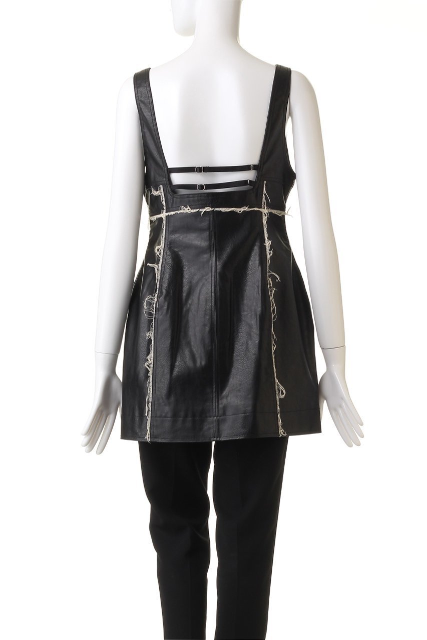 【メゾンスペシャル/MAISON SPECIAL】のVegan Leather Front Zip Tops/ヴィーガンレザーフロントジップトップス 人気、トレンドファッション・服の通販 founy(ファニー) 　ファッション　Fashion　レディースファッション　Fashion for Women　トップス・カットソー　Cut & Sew Tops　シャツ・ブラウス・オフィスカジュアル　Elegant Blouses & Button-Ups　ウォッシュ　Washed Finish　ヴィンテージ　Vintage Style　コルセット　Corset, Bustier　スリーブ　Sleeve, Long Sleeve / Short Sleeve　セットアップ　Set-Up, Coordinated Outfit　パイソン　Python, Snakeskin Pattern　ロング　Long, Long-Length　other-4|ID: prp329100004050720 ipo3291000000032901606