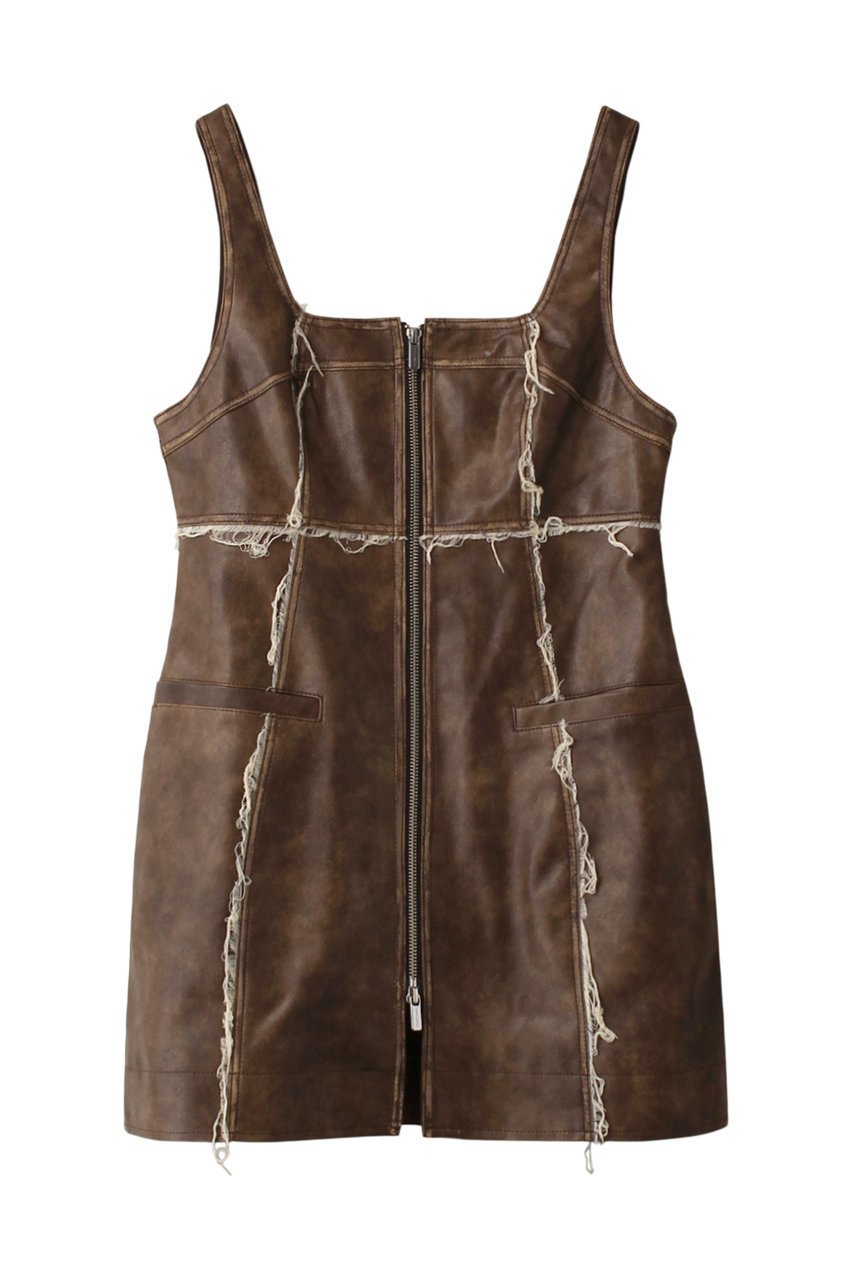 【メゾンスペシャル/MAISON SPECIAL】のfaux Leather Front Zip Tops/フェイクレザーフロントジップトップス インテリア・キッズ・メンズ・レディースファッション・服の通販 founy(ファニー) ファッション Fashion レディースファッション Fashion for Women トップス・カットソー Cut & Sew Tops シャツ・ブラウス・オフィスカジュアル Elegant Blouses & Button-Ups ウォッシュ Washed Finish ヴィンテージ Vintage Style コルセット Corset, Bustier スリーブ Sleeve, Long Sleeve / Short Sleeve セットアップ Set-Up, Coordinated Outfit パイソン Python, Snakeskin Pattern フェイクレザー Faux Leather, PU Leather ロング Long, Long-Length BRN(ブラウン)|ID: prp329100004050720 ipo3291000000036723937