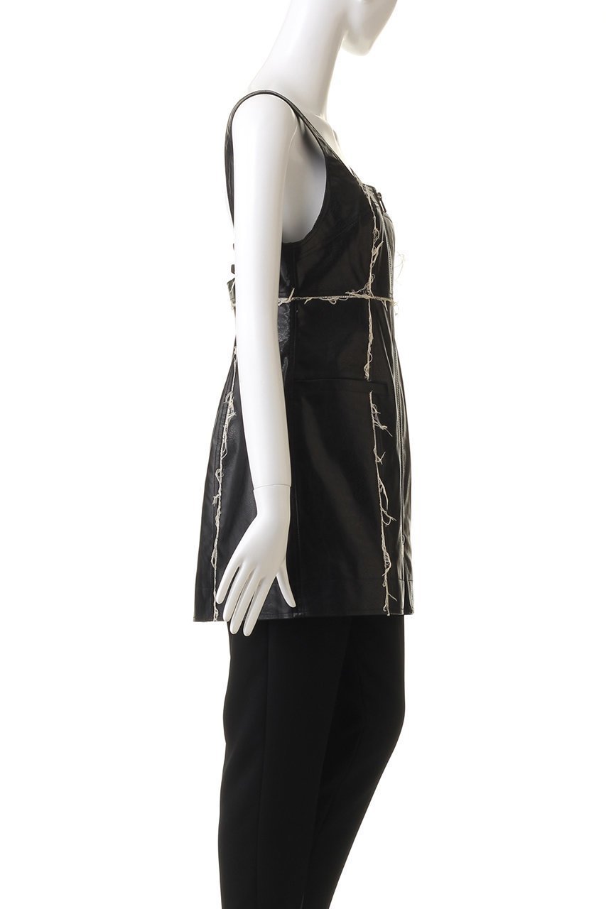 【メゾンスペシャル/MAISON SPECIAL】のfaux Leather Front Zip Tops/フェイクレザーフロントジップトップス 人気、トレンドファッション・服の通販 founy(ファニー) ファッション Fashion レディースファッション Fashion for Women トップス・カットソー Cut & Sew Tops シャツ・ブラウス・オフィスカジュアル Elegant Blouses & Button-Ups ウォッシュ Washed Finish ヴィンテージ Vintage Style コルセット Corset, Bustier スリーブ Sleeve, Long Sleeve / Short Sleeve セットアップ Set-Up, Coordinated Outfit パイソン Python, Snakeskin Pattern フェイクレザー Faux Leather, PU Leather ロング Long, Long-Length other-3|ID: prp329100004050720 ipo3291000000036723939