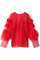 【メゾンスペシャル/MAISON SPECIAL】のTulle Ruffle Sleeves Tops/チュールラッフルスリーブトップス RED(レッド)|ID: prp329100004050723 ipo3291000000036400205
