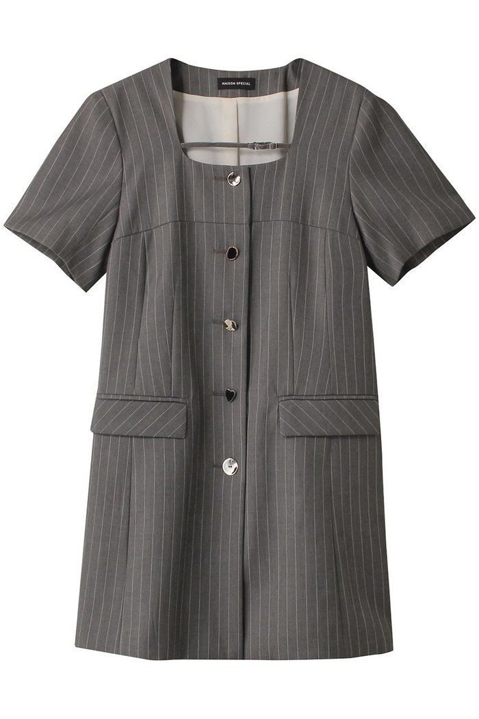 【メゾンスペシャル/MAISON SPECIAL】のSquare SilhouetteTailor Tunic/スクエアテーラーチュニック インテリア・キッズ・メンズ・レディースファッション・服の通販 founy(ファニー) https://founy.com/ ファッション Fashion レディースファッション Fashion for Women ワンピース Dresses チュニック Tunic Tops & Dresses ガーリー Girly, Feminine Style スクエア Square, Square Shape チュニック Tunic, Long Top デニム Denim, Jeans Material ハーフ Half, Half-Length ルーズ Loose, Oversized ロング Long, Long-Length エレガント 上品 Elegant |ID: prp329100004050725 ipo3291000000032894343