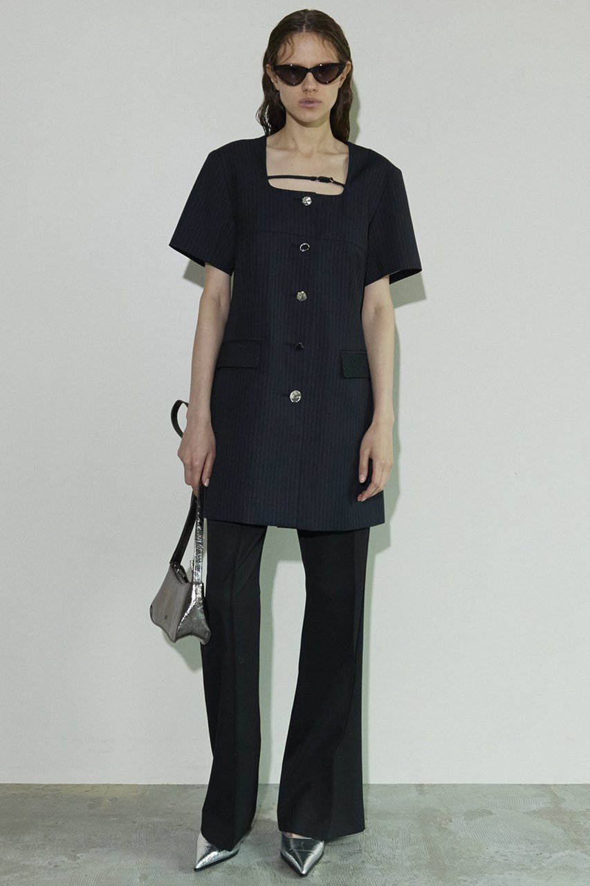 【メゾンスペシャル/MAISON SPECIAL】のSquare SilhouetteTailor Tunic/スクエアテーラーチュニック 人気、トレンドファッション・服の通販 founy(ファニー) 　ファッション　Fashion　レディースファッション　Fashion for Women　ワンピース　Dresses　チュニック　Tunic Tops & Dresses　ガーリー　Girly, Feminine Style　スクエア　Square, Square Shape　チュニック　Tunic, Long Top　デニム　Denim, Jeans Material　ハーフ　Half, Half-Length　ルーズ　Loose, Oversized　ロング　Long, Long-Length　エレガント 上品　Elegant　other-6|ID: prp329100004050725 ipo3291000000032894363