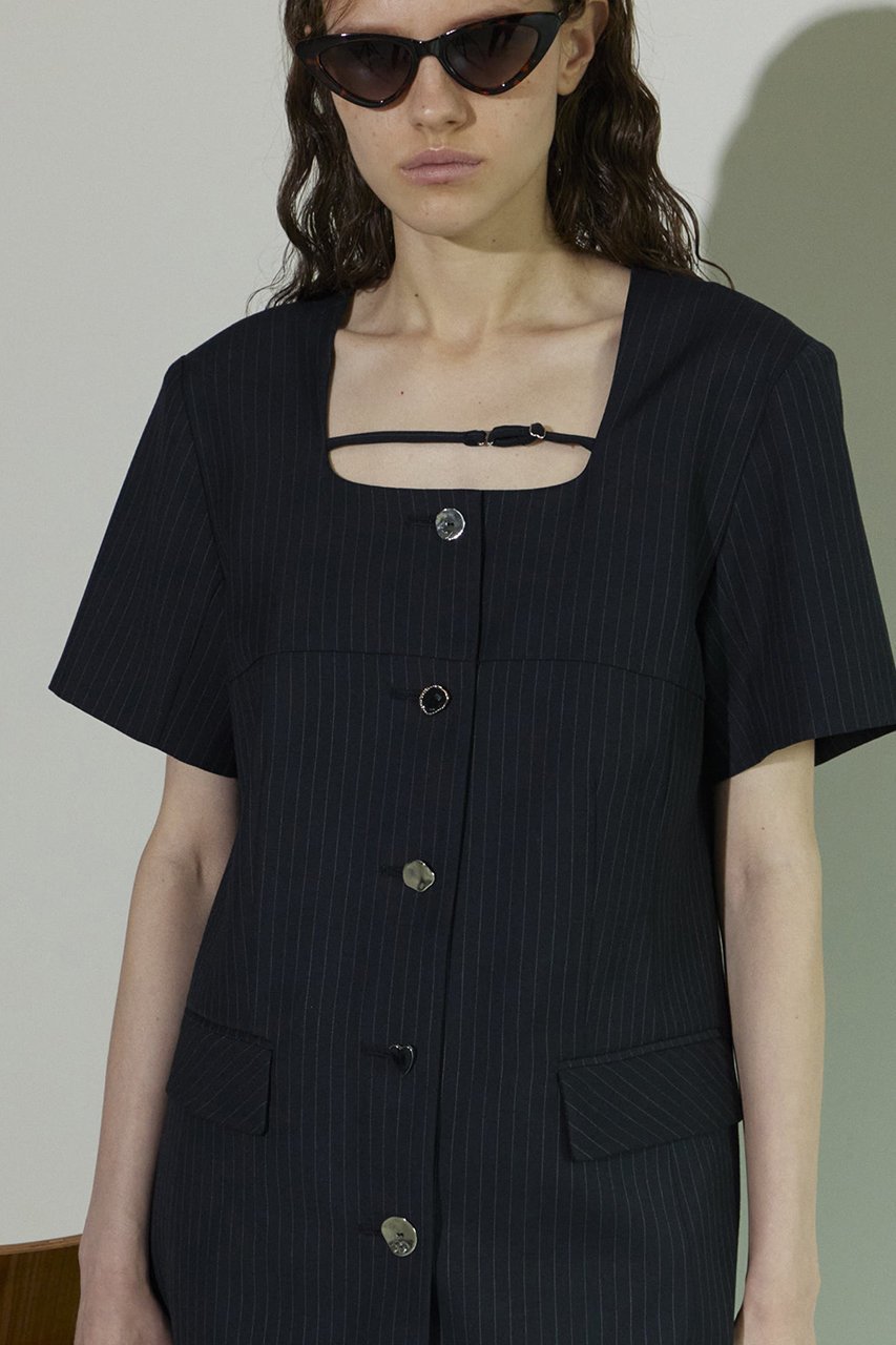 【メゾンスペシャル/MAISON SPECIAL】のSquare SilhouetteTailor Tunic/スクエアテーラーチュニック 人気、トレンドファッション・服の通販 founy(ファニー) 　ファッション　Fashion　レディースファッション　Fashion for Women　ワンピース　Dresses　チュニック　Tunic Tops & Dresses　ガーリー　Girly, Feminine Style　スクエア　Square, Square Shape　チュニック　Tunic, Long Top　デニム　Denim, Jeans Material　ハーフ　Half, Half-Length　ルーズ　Loose, Oversized　ロング　Long, Long-Length　エレガント 上品　Elegant　other-7|ID: prp329100004050725 ipo3291000000032894366