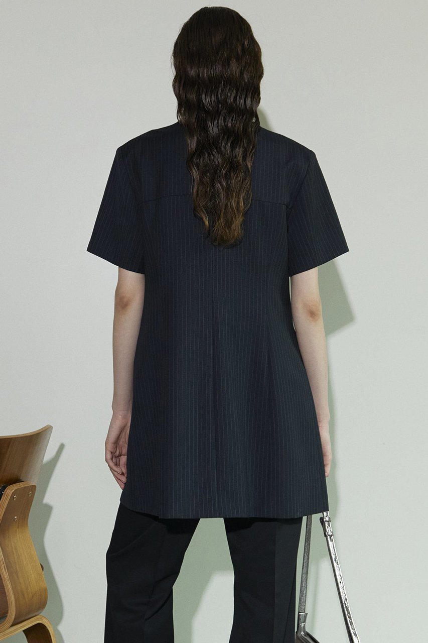 【メゾンスペシャル/MAISON SPECIAL】のSquare SilhouetteTailor Tunic/スクエアテーラーチュニック 人気、トレンドファッション・服の通販 founy(ファニー) 　ファッション　Fashion　レディースファッション　Fashion for Women　ワンピース　Dresses　チュニック　Tunic Tops & Dresses　ガーリー　Girly, Feminine Style　スクエア　Square, Square Shape　チュニック　Tunic, Long Top　デニム　Denim, Jeans Material　ハーフ　Half, Half-Length　ルーズ　Loose, Oversized　ロング　Long, Long-Length　エレガント 上品　Elegant　other-8|ID: prp329100004050725 ipo3291000000032894368
