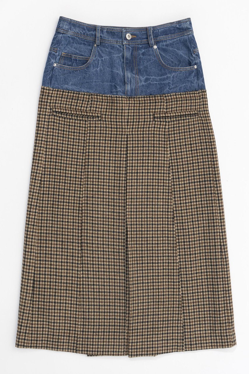 【メゾンスペシャル/MAISON SPECIAL】のTweed Layered Box Pleated Skirt/ツイードレイヤードボックスプリーツスカート インテリア・キッズ・メンズ・レディースファッション・服の通販 founy(ファニー) 　ファッション　Fashion　レディースファッション　WOMEN　スカート　Skirt　プリーツスカート　Pleated Skirts　ロングスカート　Long Skirt　コンビ　Combination　軽量　Lightweight　サンダル　Sandals　ジャケット　Jacket　セットアップ　Set Up　チェック　Check　デニム　Denim　フェイクレザー　Faux Leather　ミモレ　Mimore　モノトーン　Monotone　ロング　Long　再入荷　Restock/Back In Stock/Re Arrival　おすすめ　Recommend　BGE(ベージュ)|ID: prp329100004050731 ipo3291000000027192339