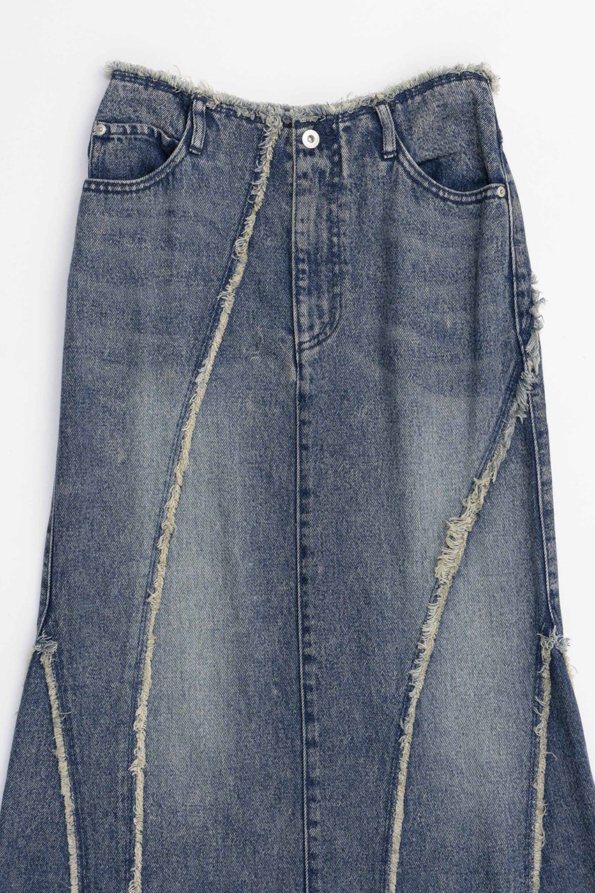 【メゾンスペシャル/MAISON SPECIAL】のCellulose Denim Maxi Skirt/セルロースデニムマキシスカート 人気、トレンドファッション・服の通販 founy(ファニー) 　ファッション　Fashion　レディースファッション　Fashion for Women　スカート　Skirts　ロングスカート　Long Skirts / Maxi & Midi Skirts　おすすめ　Recommended / Our Picks　デニム　Denim, Jeans Material　トレンド　Trend, Trending Now　ドレープ　Drape, Draping Fabric　マーメイド　Mermaid, Fishtail Silhouette　ロング　Long, Long-Length　other-2|ID: prp329100004050732 ipo3291000000032847857