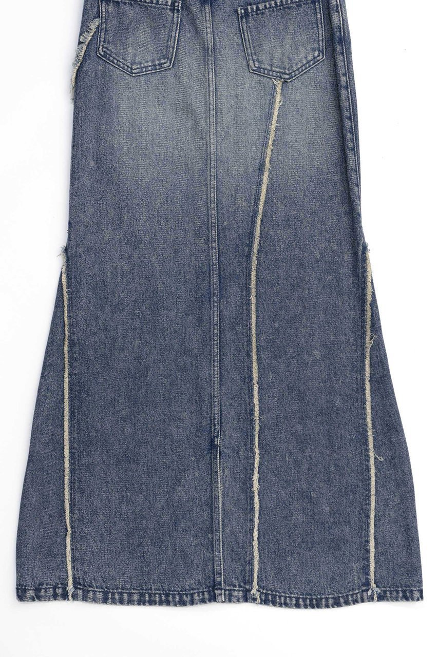 【メゾンスペシャル/MAISON SPECIAL】のCellulose Denim Maxi Skirt/セルロースデニムマキシスカート 人気、トレンドファッション・服の通販 founy(ファニー) 　ファッション　Fashion　レディースファッション　Fashion for Women　スカート　Skirts　ロングスカート　Long Skirts / Maxi & Midi Skirts　おすすめ　Recommended / Our Picks　デニム　Denim, Jeans Material　トレンド　Trend, Trending Now　ドレープ　Drape, Draping Fabric　マーメイド　Mermaid, Fishtail Silhouette　ロング　Long, Long-Length　other-6|ID: prp329100004050732 ipo3291000000032847892