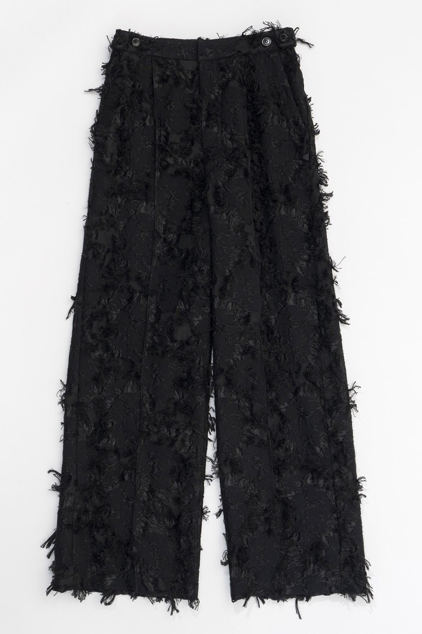 【メゾンスペシャル/MAISON SPECIAL】のCut Fringe Jacquard Pants/カットフリンジジャガードパンツ 人気、トレンドファッション・服の通販 founy(ファニー) 　ファッション　Fashion　レディースファッション　WOMEN　パンツ　Pants　シンプル　Simple　ストレート　Straight　セットアップ　Set Up　 other-1|ID: prp329100004050733 ipo3291000000027192344