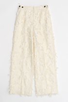 【メゾンスペシャル/MAISON SPECIAL】のCut Fringe Jacquard Pants/カットフリンジジャガードパンツ IVR(アイボリー)|ID:prp329100004050733