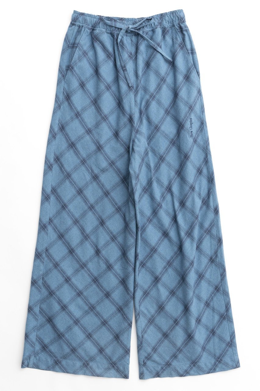 【メゾンスペシャル/MAISON SPECIAL】のRandom Checkered Easy Wide Pants/ランダムチェックイージーワイドパンツ インテリア・キッズ・メンズ・レディースファッション・服の通販 founy(ファニー) 　ファッション　Fashion　レディースファッション　WOMEN　パンツ　Pants　セットアップ　Set Up　チェック　Check　バイアス　Bias　ポケット　Pocket　ヴィンテージ　Vintage　BLU(ブルー)|ID: prp329100004050734 ipo3291000000027192350