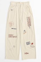 【メゾンスペシャル/MAISON SPECIAL】のCorduroy Early Romance Graphic Pants/コーデュロイアーリーロマンスグラフィックパンツ 人気、トレンドファッション・服の通販 founy(ファニー) ファッション Fashion レディースファッション WOMEN パンツ Pants 再入荷 Restock/Back In Stock/Re Arrival thumbnail IVR(アイボリー)|ID: prp329100004050737 ipo3291000000027192359