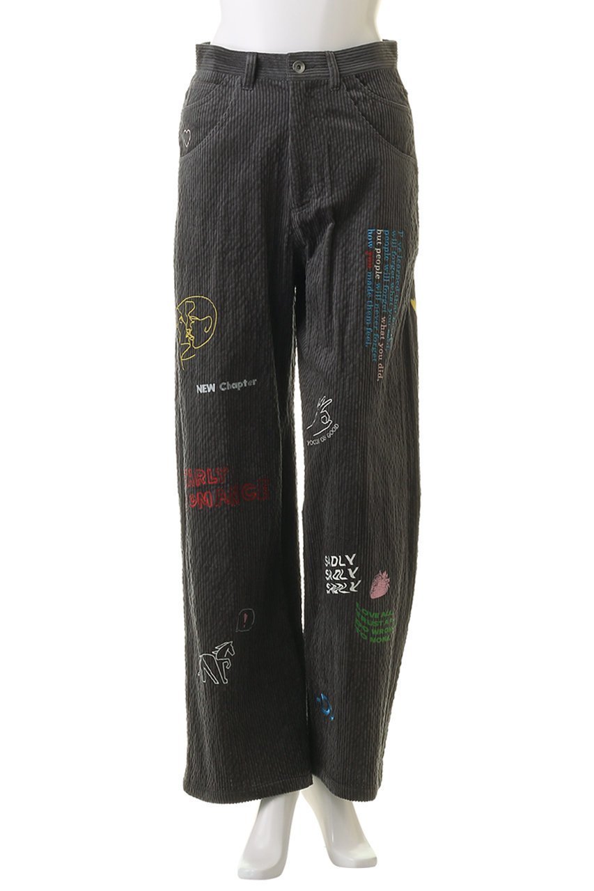 【メゾンスペシャル/MAISON SPECIAL】のCorduroy Early Romance Graphic Pants/コーデュロイアーリーロマンスグラフィックパンツ 人気、トレンドファッション・服の通販 founy(ファニー) ファッション Fashion レディースファッション Fashion for Women パンツ Pants & Trousers グラフィック Graphic, Graphic Design コーデュロイ Corduroy, Cord Fabric ストレート Straight, Straight Cut セットアップ Set-Up, Coordinated Outfit ワイド Wide, Wide Fit A/W・秋冬 Autumn/Winter other-2|ID: prp329100004050737 ipo3291000000036383602